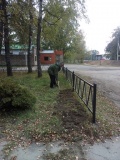 Уборка памятника ко дню посвященному освобождению Смоленщины воспитаниками Шаталовского детского дом - 12