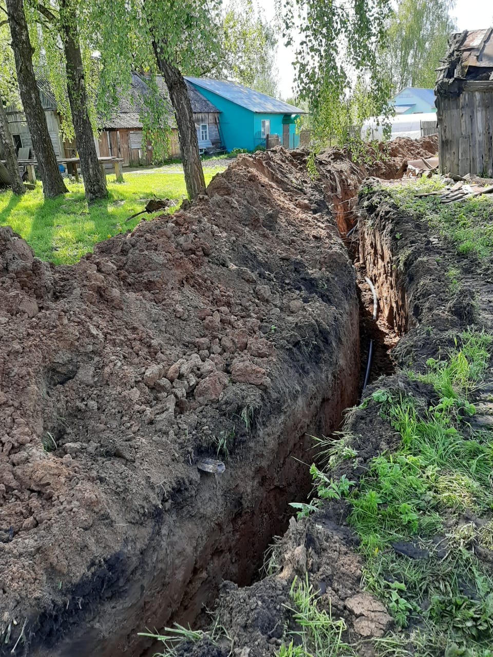 Строительство системы водоснабжения д.Льнозавод